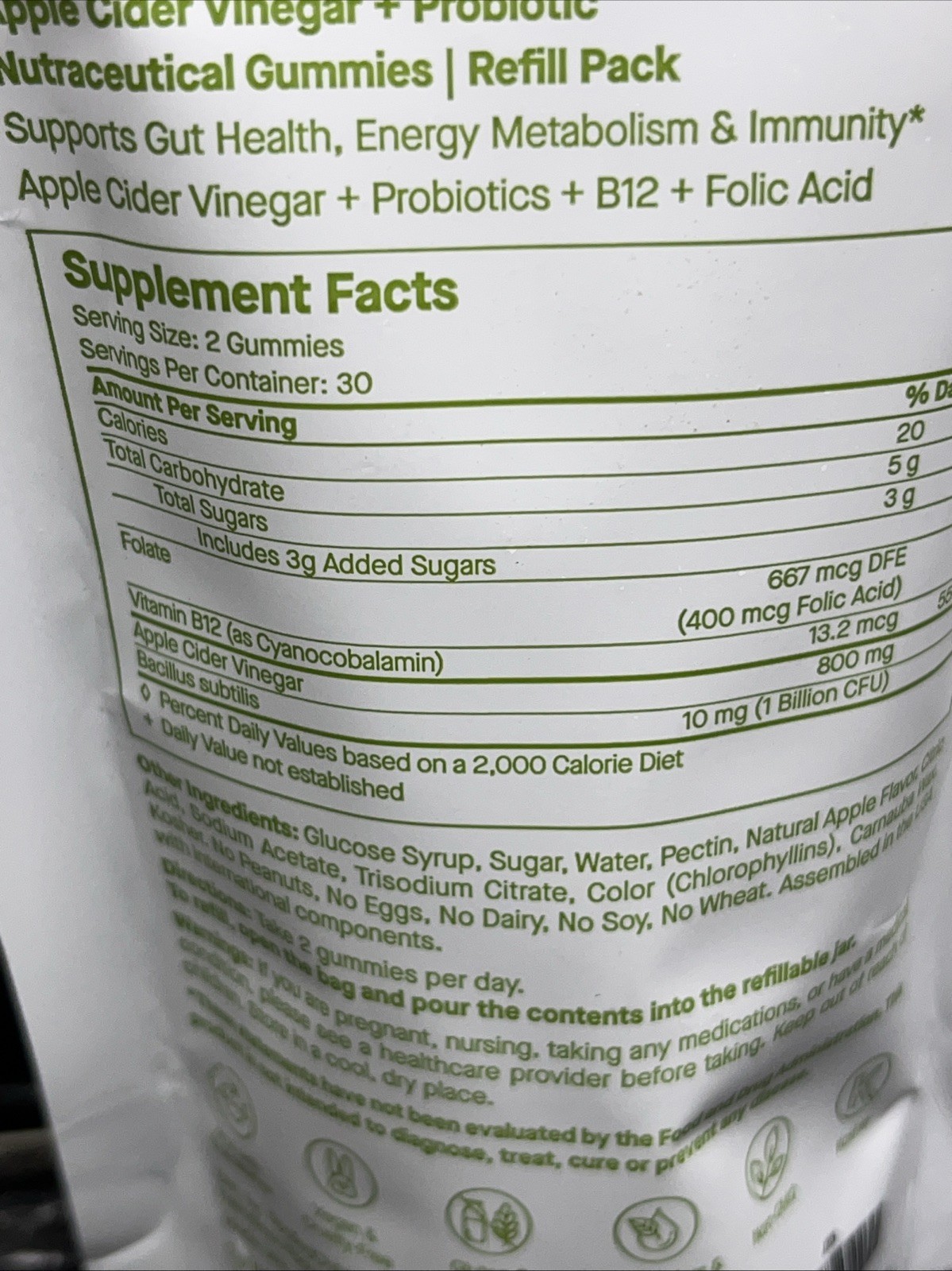 SPOILED CHILD. J29 APPLE CIDER VINEGAR + PRObioticGUMMIES 60 Gummies Sealed NEW