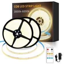 COB Lights 100ft,3000K DC 24V Dimmable Warm White Flexible Rope Lights for Be.