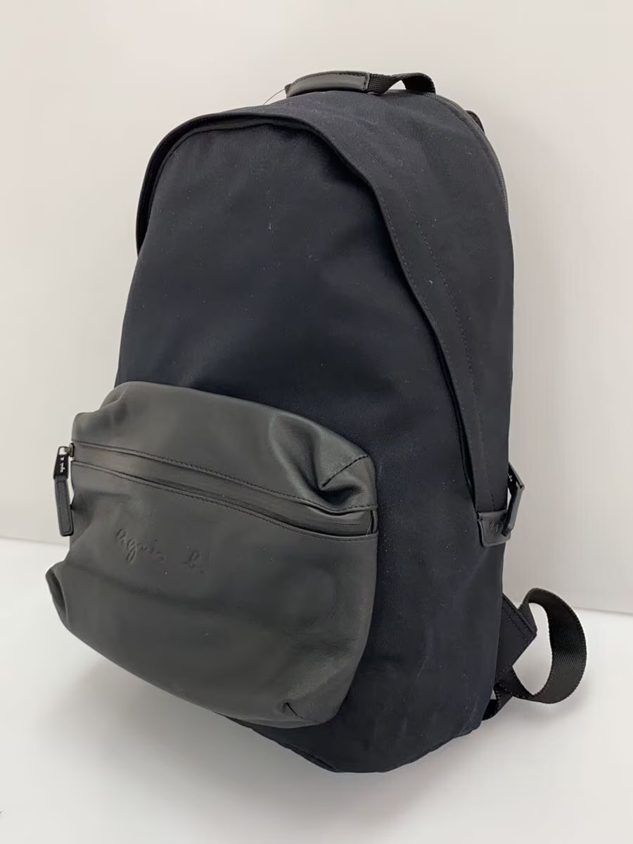 agnes b. Backpack, Polyester, Black, Solid Color,… - image 2