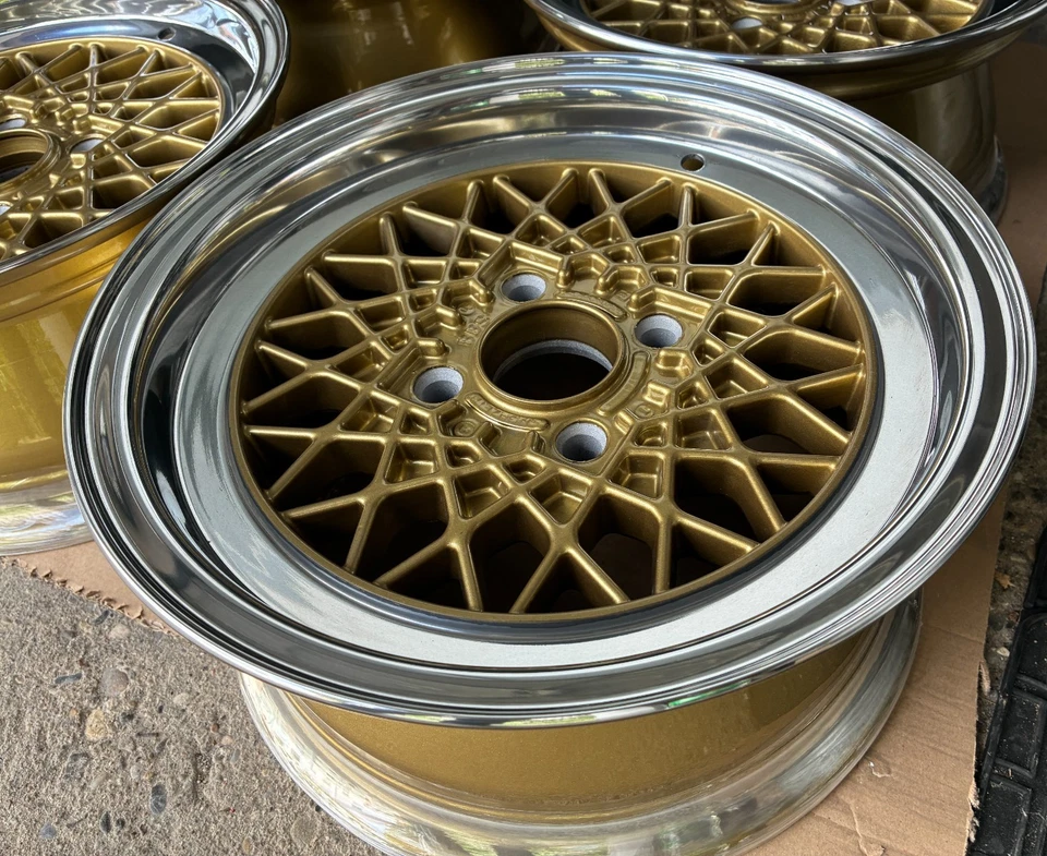 BBS Mahle RA 179 6x13 Wheels rims BMW E21 02 4x100 ET13 KBA 40179 Gold Polished - Bild 2 von 4