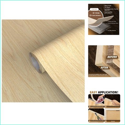 Durable Oak Veneer Edge Banding, 12'' x 15ft Roll, Perfect for Smooth Finishes