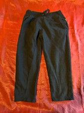 Eddie Bauer Sweatpants Kids S Black Fleece Drawstring Elastic Waist Pockets