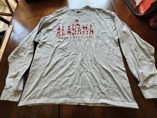 Russell Athletic Alabama Crimson Tide LS Tshirt Gray XL