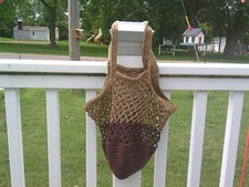 Hand Crocheted Mesh Market Bag Beach Pool Bag Crochet Book Multi Tote Bag