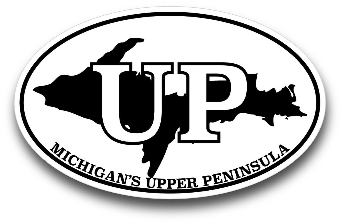 Michigan Car Decal Michigan Upper Peninsula Oval Decal Sticker - High Gloss, Extreme Quality Vinyl Michigan Helmet Sticker - Foto 7