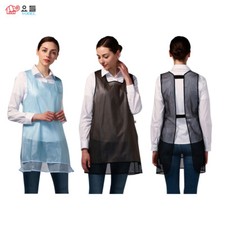 YODEL AQUA TRANSLUCENT Hairdresser APRON / Hair Salon Staff Apron for Adult