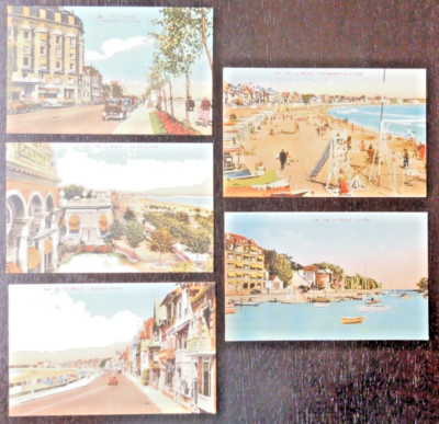 Photo Postcards - Set of 5 Used La Baule France c.1909
