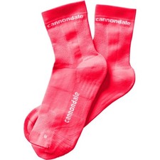 Cannondale Socks Coral (Pink) Mid CUFF XL Cushioned Sole New w/ Tags Ships FREE