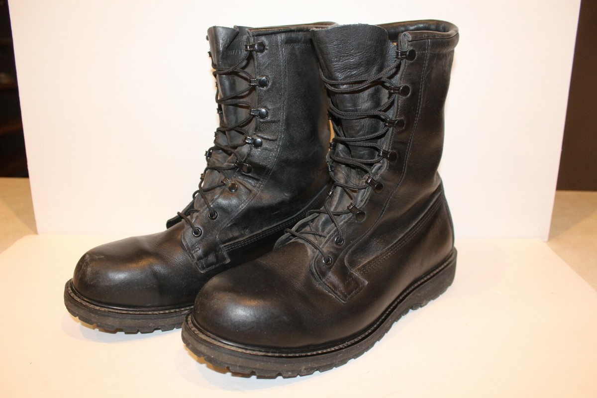 個人装備 90s BATES GORE-TEX Leather Combat Boots Bates Goretex Best Defense Vibram Military Boots Black Laceup