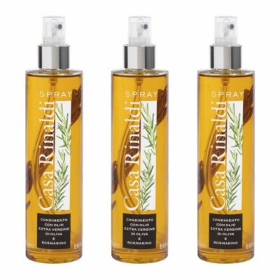 Casa Rinaldi Olivenöl Extra Vergine mit Rosmarin Spray 250ml 3er Pack