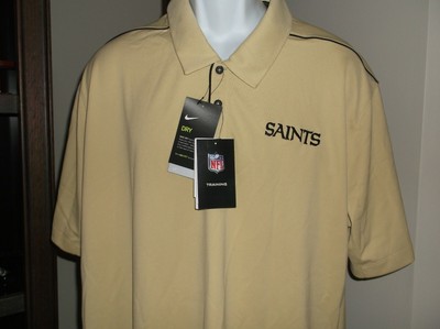 saints dri fit polo