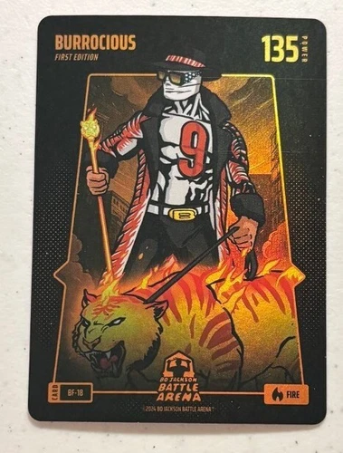 Bo Jackson Battle Arena Battlefoil Fire Burrocious #BF-18 Joe Burrow