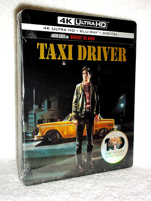 Taxi Driver (4K/Blu-ray, 2024, 2-Disc, STEELBOOK) NEW Robert De Niro thriller 