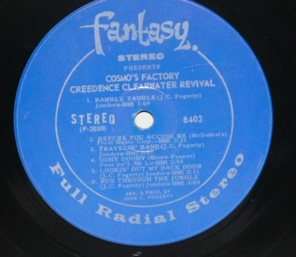 CREEDENCE CLEARWATER REVIVAL Cosmo's Factory LP Vinyl Stereo CCR John Fogerty Foto 2 de 4