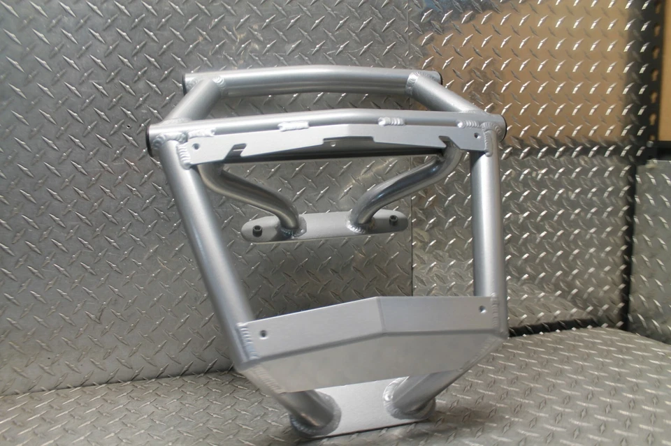 Parachoques deportivo delantero Polaris RZR Pro Armor 19 recubierto de polvo plateado nuevo P187P360SSM Foto 3 de 4