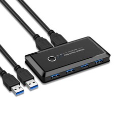 USB 3.0 Switch Selector 4 Port Sharing Switcher Adapter For PC Scanner Printer