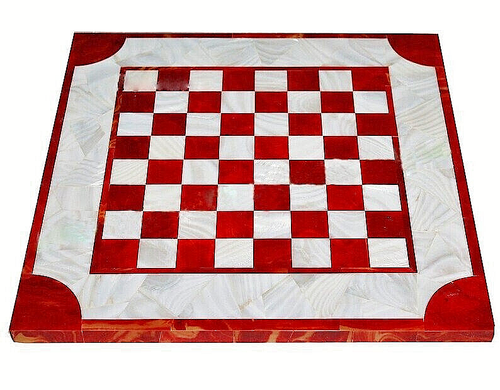 Queen's Gambit Schachspiel Marmor Schachbrett, Halbedelstein Mopp Karneol Stein - 第 6/6 張圖片