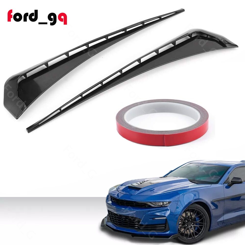 Sport Black Soft TPU Side Fender Air Vents Wing Cover Trim Car Accessories NEW