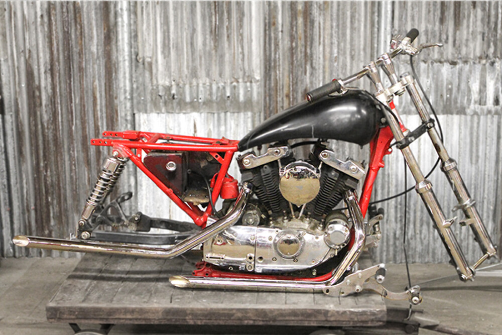 1957-1985 Harley Sportster Ironhead XL Chrome Slash Drag
