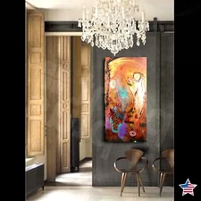 abstract painting original art contemporary surrealism landscape fantasy nature