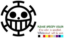 Trafalgar Law Funny Graphic Die Cut decal sticker Car Truck Boat Window 6"