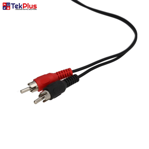 1.2m Single RCA Phono Plug to 2 x Phono Plugs Screened Cable Lead - Picture 3 of 4