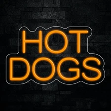 Hot Dogs LED Neon Sign 17"L x 10"H #33180