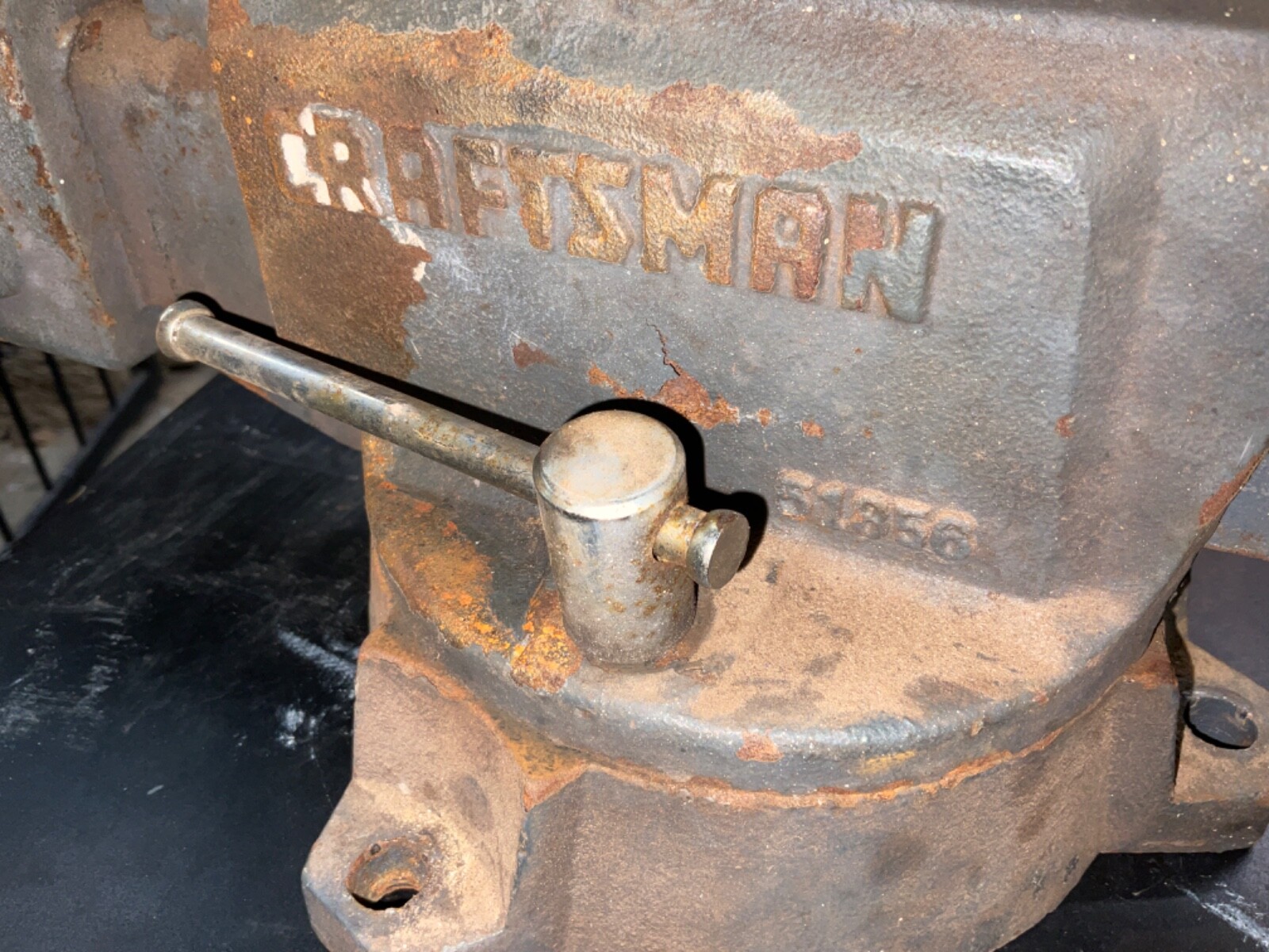 VINTAGE CRAFTSMAN 6" SWIVEL BENCH VISE 51856 "RARE". eBay