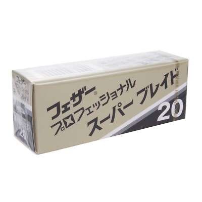 Rasierklingen traditionelle Rasur Feather PS20 Super Blade Professionell 20Stk