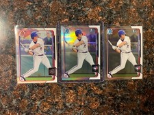 Carl Wise RC LOT 3x 2015 Bowman Draft Refractor Chrome & Base #139 Blue Jays