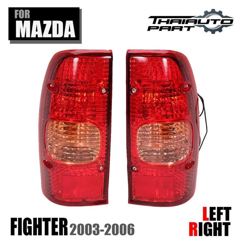 Par de luces traseras LR con bombillas Fit Mazda B2500 Fighter Bravo 2003-2006 Foto 2 de 4