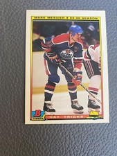 1990-91 Bowman Hockey #4 Mark Messier Edmonton Oilers Hat Trick Artist