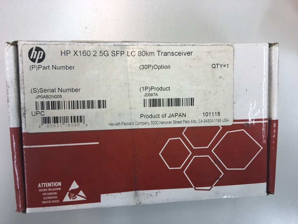 のの HP JD087A SFP X160 2.5G LC 80km 1550nm Ready to Ship! | eBay