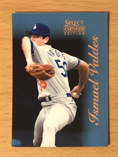 1996 SELECT CERTIFIED BASEBALL CERTIFIED BLUE ISMAEL VALDES LOS ANGELES DODGER 2