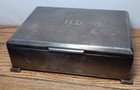 Vintage Art Deco Floreat Silverplate Cigarette Case Box Germany Wilhelm Binder
