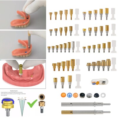 Locator Abutment Tapered For Hiossen/Nobel/Mis/Zimmer/ITI PEEK Male Caps Inserts