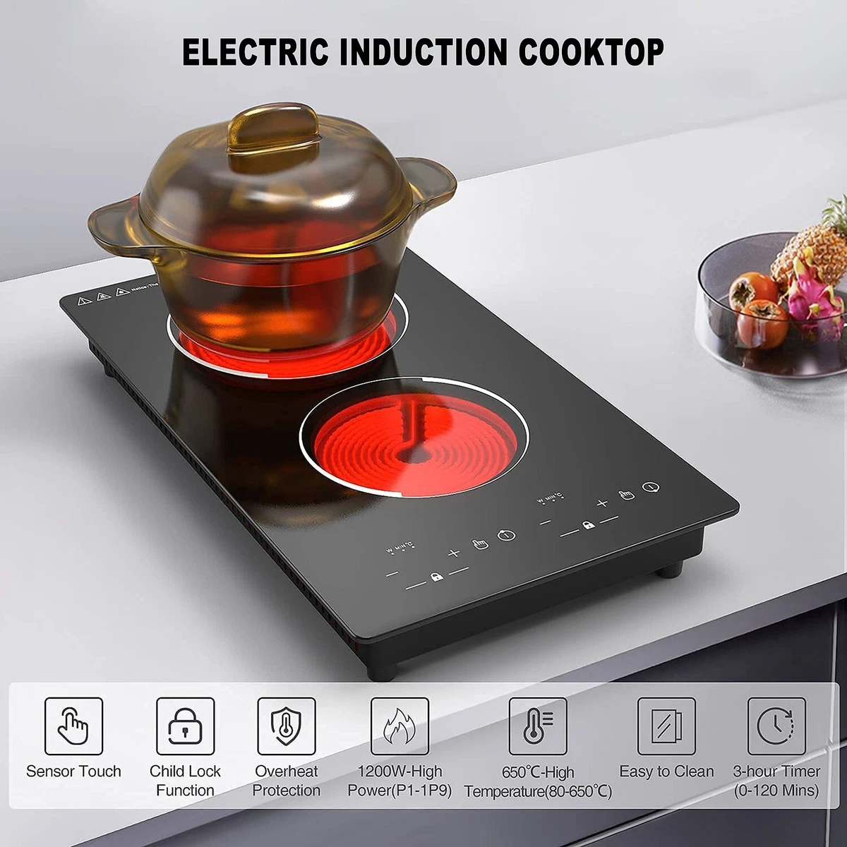 New Design Made Touch Induction And Ceramic Hob Built In Electric