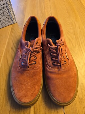 Vans Era PRO SIZE 13 Rare Brushed Red With Smooth Gum Soles