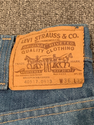 Vintage Levis Jeans Men's Sz 36 x 32 Orange Tab Blue 40517-0913 | eBay