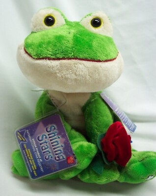 RUSS Shining Stars GREEN FROG W/ RED ROSE 8" Plush Stuffed Animal Toy 2006  | eBay