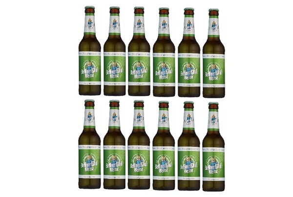 12 Flaschen A 0,33L Berliner Kindl Waldmeister Mix Orginal Inc. Mehrweg Pfand-image