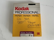 Kodak F/D Polyfiber Double Weight Photographic Paper 8x10 Vintage OPENED 21 Left