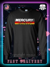 Mercury Racing Outboards Logo Men's Long Sleeve T-Shirt American issaca