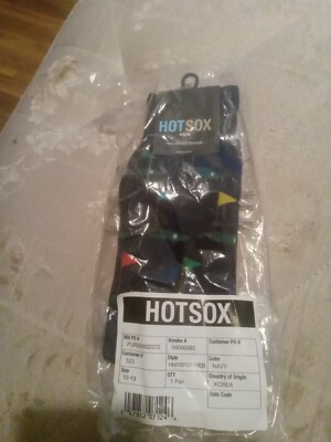 Hot Sox Men's Golf Socks Casual Crew Novelty Sock Green Shoe Size 6-12.5 