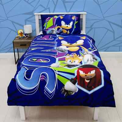 Sonic Prime offiziell lizenzierter Sonic the Hedgehog Gaming Einzel-Bettbezug