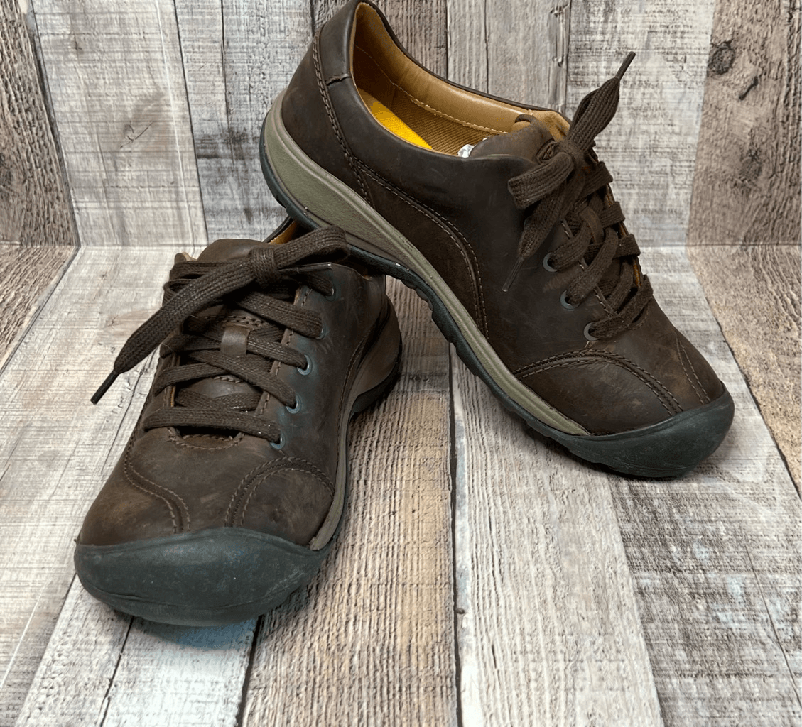 Scarpe sneakers Keen Presido II 1018318 in pelle nuove senza etichette da trekking trail taglia 7