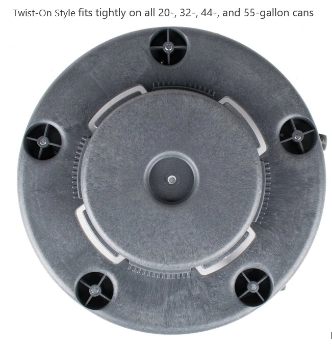 3pk Trash Can Dolly w/Wheels For 20, 32, 44, 55 Gal Garbage Container Round Bin - Image 2 of 4