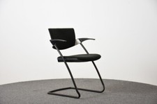 Viasit Freischwinger, Stoffbezug schwarz, gebraucht