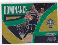 2022 Panini Prizm WNBA #8 Candace Parker Dominance Prizms Green