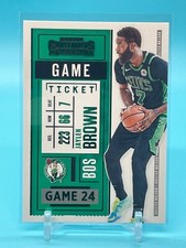 2020-21 Panini Contenders #84 Jaylen Brown green foil Celtics MVP